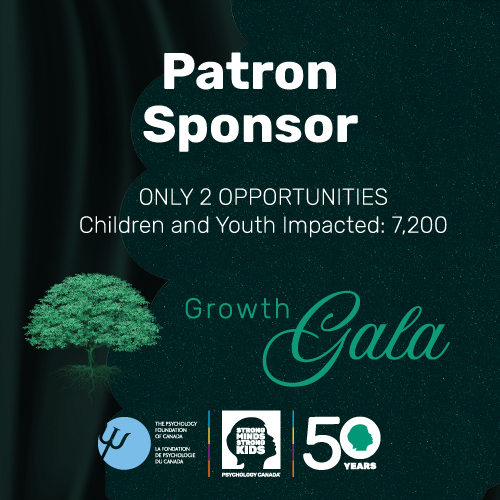B. 50th Anniversary Growth Gala - Patron Sponsor $30,000